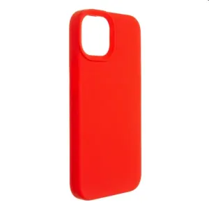 FIXED MagFlow Silikonový kryt s podporou Magsafe pro Apple iPhone 14, červené