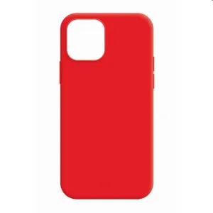 FIXED MagFlow Silikonový kryt s podporou Magsafe pro Apple iPhone 15, červený