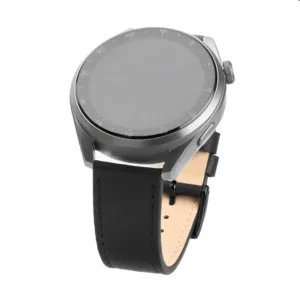 FIXED Kožený řemínek s Quick Release o šířce 22 mm pro smartwatch, černý