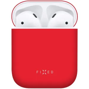 FIXED Silky Silikonové pouzdro pro Apple AirPods 1/2, červené