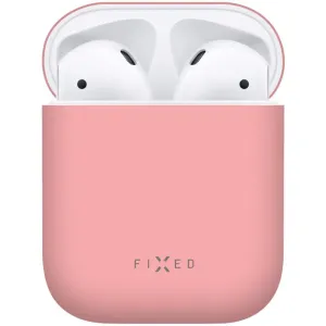 FIXED Silky Silikonové pouzdro pro Apple AirPods 1/2, ružové