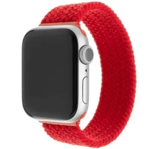 FIXED Elastic Nylon Strap pro Apple Watch 42/44/45/Ultra 49mm velikost L červený