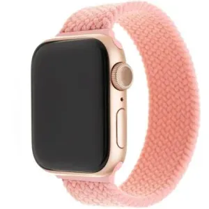 FIXED Elastic Nylon Strap pro Apple Watch 42/44/45/Ultra 49mm velikost L růžový