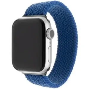 FIXED Elastic Nylon Strap pro Apple Watch 42/44/45/Ultra 49mm velikost S modrý