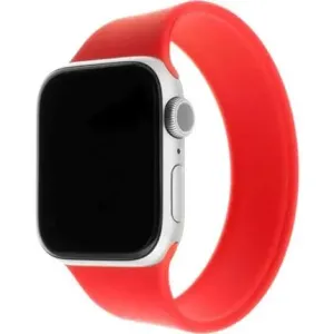 FIXED Elastic Silicone Strap pro Apple Watch 42/44/45/Ultra 49mm velikost XL červený