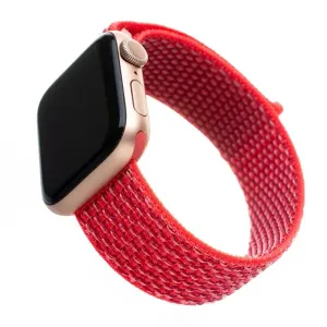 FIXED Nylon Strap nylonový pásek pro Apple Watch 38/40/41mm tmavě růžový