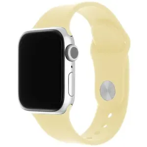 FIXED Silicone Strap SET pro Apple Watch 38/40/41 mm světle žlutý