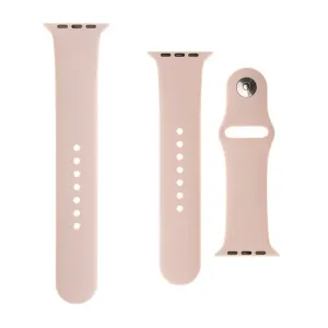 FIXED Silicone Strap silikonový řemínek set Apple Watch 42 mm/44 mm růžový