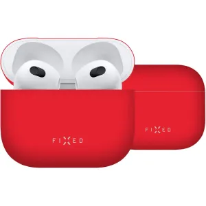 FIXED Silky Silikonové pouzdro pro Apple AirPods 3, červené