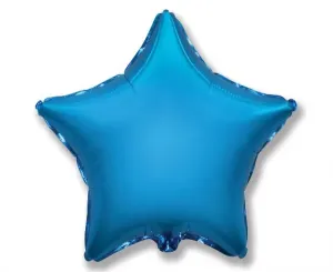 Flexmetal Fóliový balón hvězda - modrá 45 cm