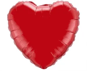 Flexmetal Fóliový balón Srdce - rudé 43 cm