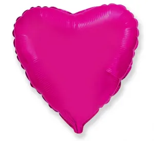Flexmetal Fóliový balón Srdce - růžový 43 cm