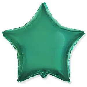 FLEXMETAL Balón foliový hvězda zelená tyrkysová 45 cm