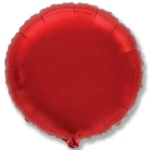FLEXMETAL Balón foliový kulatý červený 45 cm