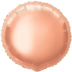 FLEXMETAL Balón foliový kulatý - růžovo zlatá - rose gold 45 cm