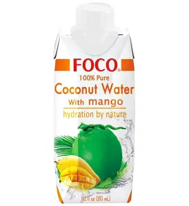 FOCO Kokosová voda s mangem 500 ml