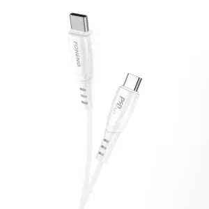 Kabel USB-C na USB-C Foneng X73, 60W, 1m (bílý)