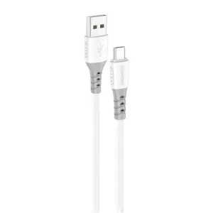 Kabel USB-Micro USB Foneng X66, 20W, 3A, 1m (bílý)