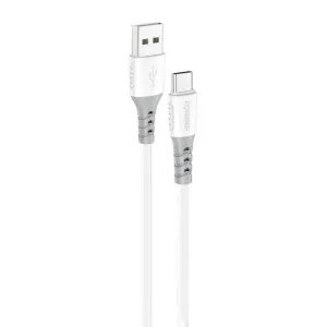 Kabel USB na USB-C Foneng X66, 20W, 3A, 1m (bílý)