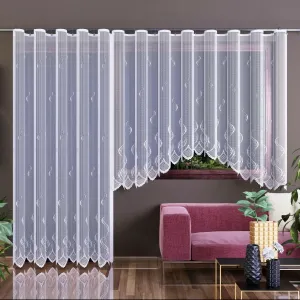 Forbyt, Hotová záclona nebo balkonový komplet, Irma, bílá 280 x 130 cm