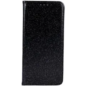 Forcell Samsung S21 Plus knížkové glitter černé 61585