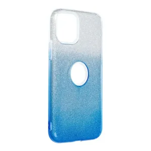 Forcell Shining silikonový kryt na iPhone 11 Pro, modrý/stříbrný
