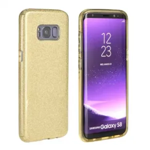 Forcell Shining silikonový kryt na Samsung Galaxy A6 2018, zlatý