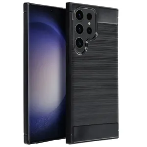 Pouzdro silikon Samsung S928 Galaxy S24 Ultra Forcell Carbon s výztuhou černé