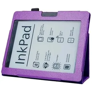 Pocketbook 801 / 840 FORTRESS FT152 fialové pouzdro - magnet