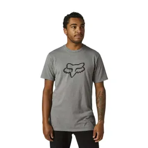 FOX Cyklistické triko s krátkým rukávem - LEGACY FOX HEAD - šedá S