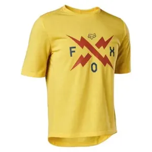 Dětský dres Fox Yth Ranger Dr Ss Jersey, Pearl yellow velikost YM