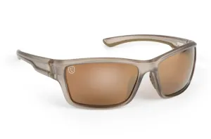Fox Brýle Avius® Wraps Trans Khaki Frame Sunglasses Brown Mirror Lens