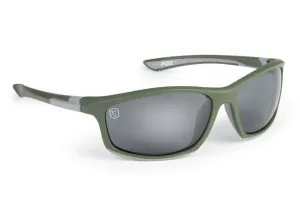 Fox Brýle Collection Green & Silver Sunglasses Grey Lens