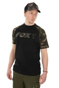 Fox Triko Raglan T-Shirt Black/Camo - S
