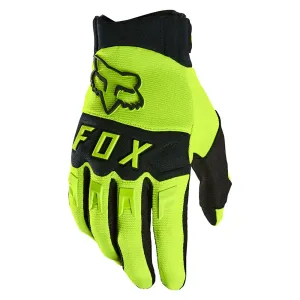 Motokrosové a cyklo rukavice FOX Dirtpaw Ce Fluo Yellow MX22  fluo žlutá  XL