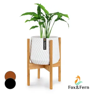 Fox & Fern Zeist, stojany na květiny, 2 výšky, kombinovatelné, zástrčný design, přírodní #760403