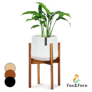 Fox & Fern Zeist, stojany na květiny, 2 výšky, kombinovatelné, zástrčný design, přírodní #760386