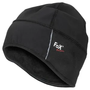 Fox Outdoor softshellová nepromokavá čepice, černá - L/XL