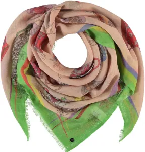 Fraas Dámský vlněný šátek Teacup Print 638005 - zelená
