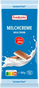 Frankonia Mléčná čokoláda s krémovou náplní bez laktózy 100 g