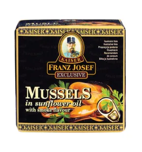 Franz Josef Kaiser Mušle ve slunečnicovém oleji s uzenou příchutí 80 g #1156141