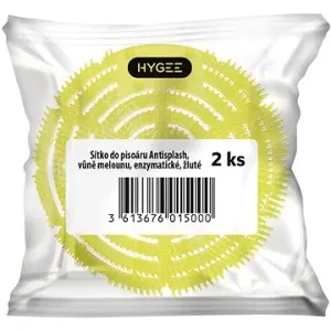 HYGEE Antisplash Meloun sítko do pisoáru, enzymatické, žluté, 2 ks