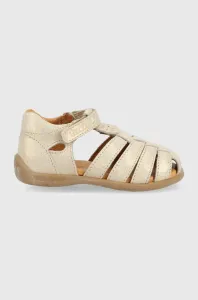 Dětské kožené sandály Froddo béžová barva
