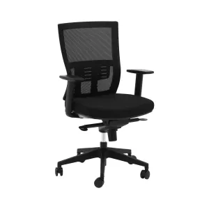 Kancelářská židle síťované opěradlo 100 kg černá - Kancelářské židle Fromm & Starck #2707054