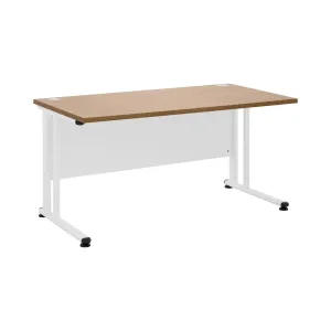 Kancelářský stůl 140 x 73 cm hnědá/bílá - Psací stoly Fromm & Starck