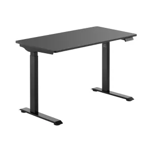 Výškově nastavitelný stůl s deskou 90 W 730–1 233 mm černá - Psací stoly Fromm & Starck