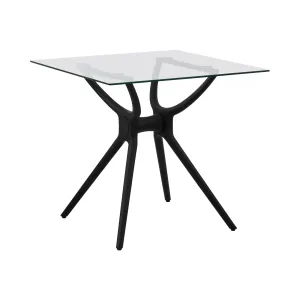 Stůl čtvercový 80 x 80 cm skleněná deska - Cateringové stoly Fromm & Starck