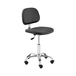 Laboratorní židle 120 kg černá, chrom výška nastavitelná v rozmezí 450–585 mm - Pracovní židle Fromm & Starck