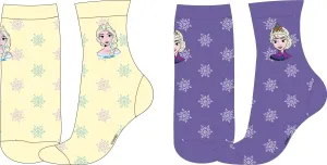 Frozen - licence Dívčí ponožky - Frozen 5234A318, smetanová / fialková Barva: Mix barev, Velikost: 31-34