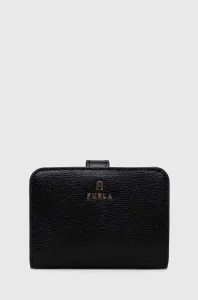 Kožená peněženka Furla černá barva #5334151